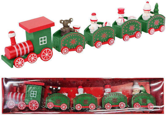 XMASfest Weihnachtliche Holz Figur Zug Länge 5.5cm