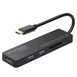 Promate LinkHub-C USB-C Докинг станция с HDMI 4K Promate LinkHub-C USB-C Докинг станция с HDMI 4K
