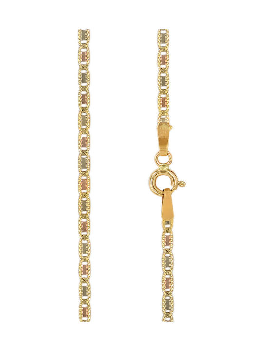 Tasoulis Jewellery Collection Χρυσή Αλυσίδα Χειρός 14Κ
