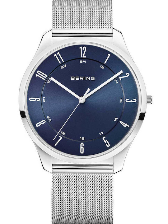 Bering Time Men's Watch 40mm Battery with Silve...