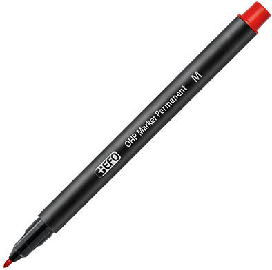 Μαρκαδόρος Διαφανειών +efo P-600 M 1.0mm Κόκκινο