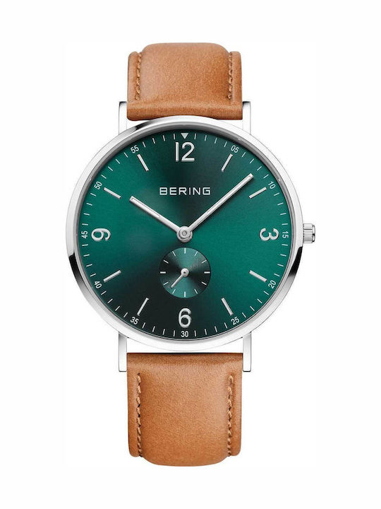 Bering Time Мъжки часовник 40mm на батерия с ка...