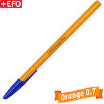 +Efo Pen Orange with Blue Ink