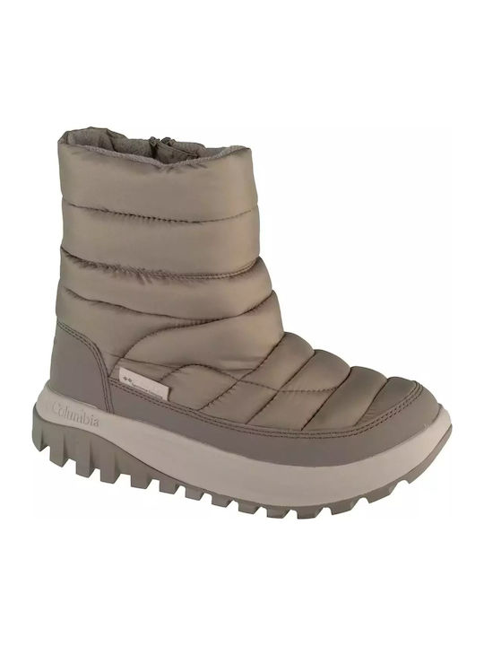 Columbia Synthetic Leather Snow Boots with Zipp...