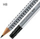 Faber-Castell Pencil HB Set with Eraser Silver