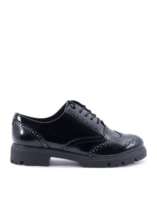Marco Tozzi Damen Oxfords in Schwarz Farbe