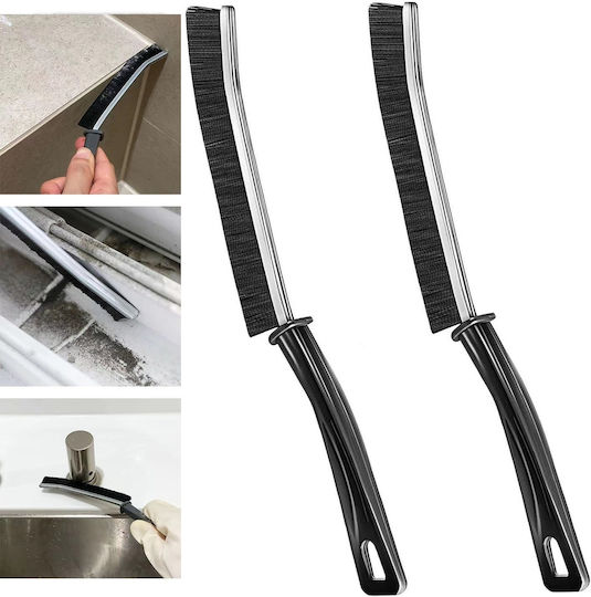 2 Pieces Multifunctional Cleaning Brushes for Dead Spots Suitable for Gaps Around Sinks, Bathroom Basins, Toilet Lids, Joints