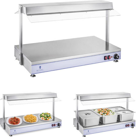 Compact Electric Heating Plate Tray 3 Halogen Lamps 1550w 230v