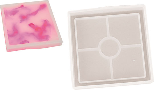 Silikonform Quadrat 10,7cm 0515335 Stück