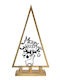 Zen Collection Christmas Metallic Gold Candlestick 50x27cm