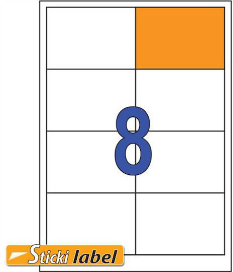 Sticki Самозалепващи A4 етикети 97x67.7мм
