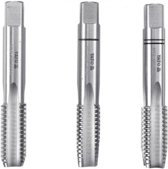 Yato Hand Tap M6 X 1.0 Set 3 Pcs Hss M2 2933