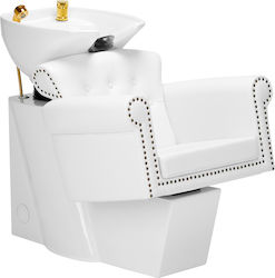 Chiuvetă pentru salon de coafură Gabbiano Berlin Gold White