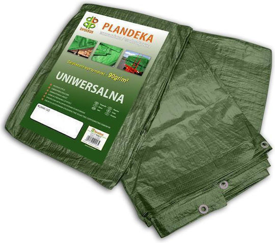 Reinforced Green Tarpaulin 90g 4 X 5m Bradas