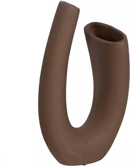 Ixia Regal Vază Decorativă Ceramică Maro 22x19x43cm 1buc