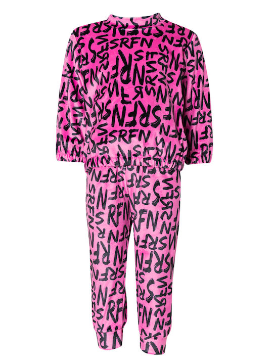 Kinder Sweatpants Set - Jogginganzug Fuchsia 2Stück