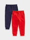 Kinder Trainingshose Red, Dark Blue 2Stück