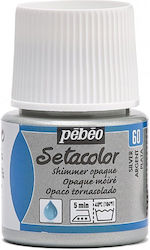 Setacolor Shimmer Opaque Pebeo Silver 45ml
