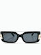 Looks Style Eyewear Γυναικεία Γυαλιά Ηλίου με Μαύρο Κοκκάλινο Σκελετό και Μαύρο Φακό 74caz-00067