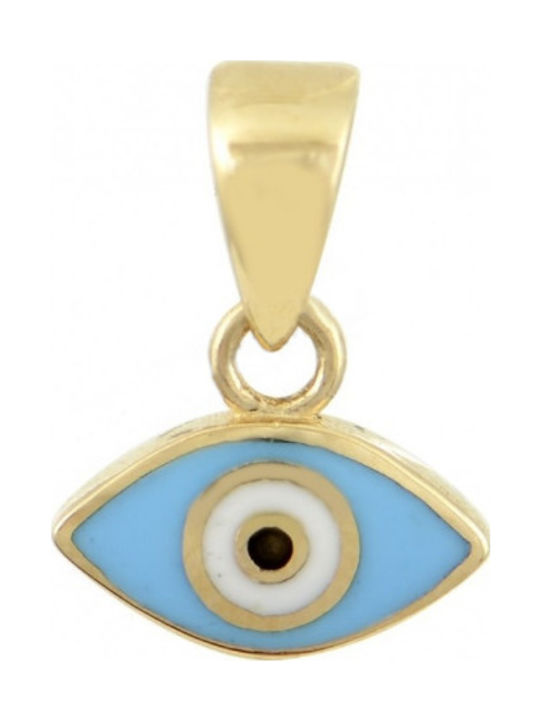 Kontopoulos Eye Charm in 14K Gold