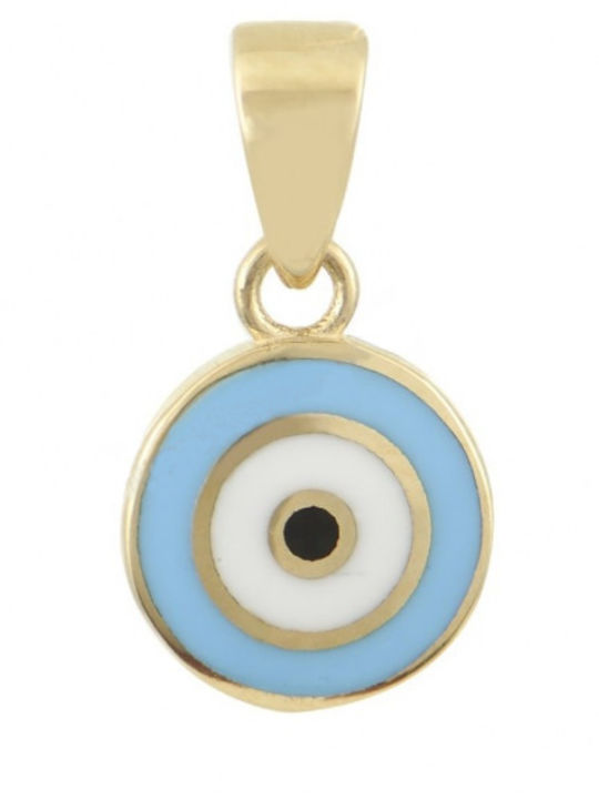 Kontopoulos Gold Eye Charm 14K