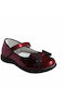 Kids Anatomic Ballerinas with Hoop & Loop Closure Burgundy