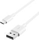 Usb To Usb Type-c 2m Charge & Sync Cable White