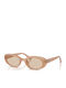 Ray Ban Дамски Слънчеви Очила с Бежова Пластмасова Рамка и Оранжеви Стъкла RB4441D 6787/93