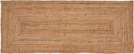 Atmosphera Rechteckiger Sommer Teppich aus natürlicher Jute 200x80cm