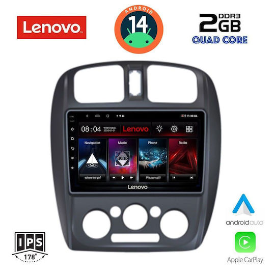 Lenovo Car Audio System for Mazda 323 1998-2004 (Bluetooth/USB/AUX/WiFi/GPS/Apple-Carplay/Android-Auto) with Touch Screen 9"