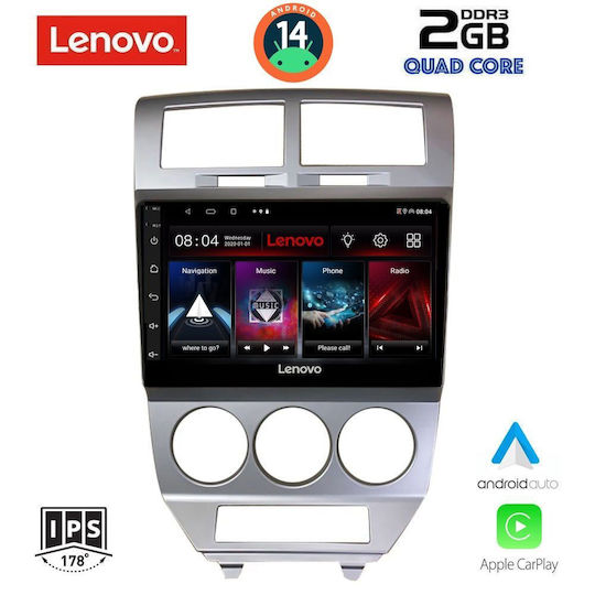 Lenovo Sistem Audio Auto Dodge Calibru 2006-2012 (Bluetooth/USB/AUX/WiFi/GPS/Apple-Carplay/Android-Auto) cu Ecran Tactil 10"