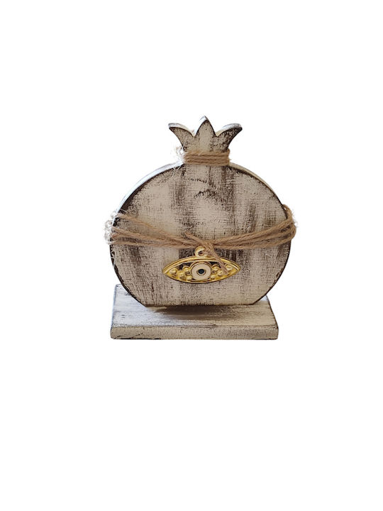 Kallisti Glass Granatapfel Holz Neujahrs Glücksbringer