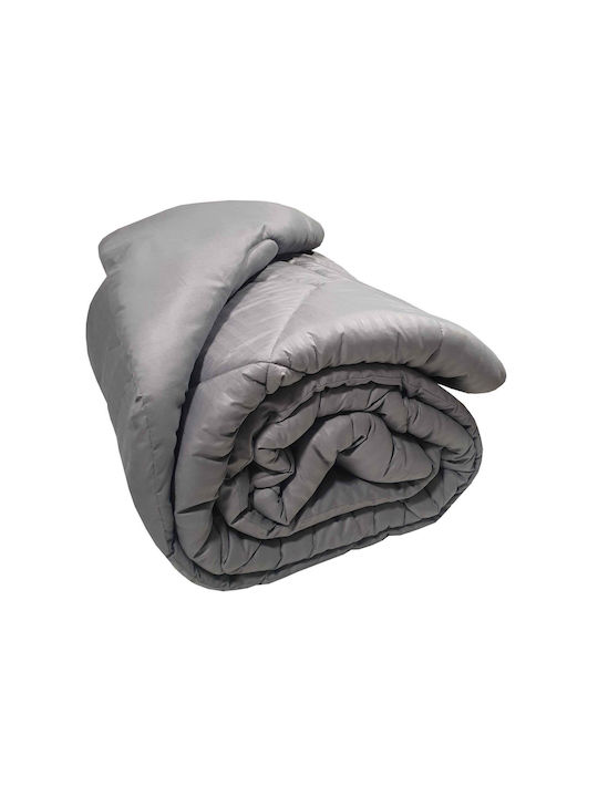 Le Blanc Bettdecke Doppelbett mit Microfiber-Füllung 200x240cm Grey 350 GSMGsm