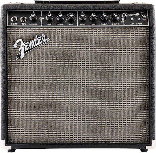 Fender Champion Combo Amplifier for Electric Guitar 1 x 12" 50W Black