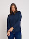 Women's Blouse Long Sleeve Navy Blue