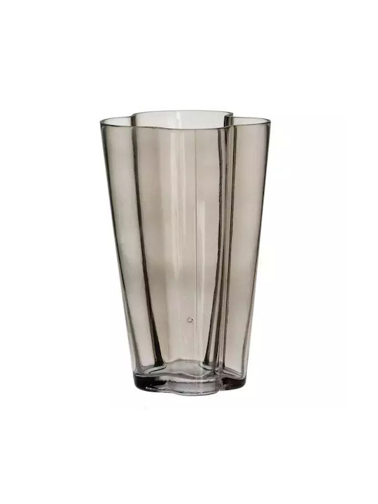 Ixia Regal Διακοσμητικό Βάζο Γυάλινο Γκρι 15x15.5xΥ25cm