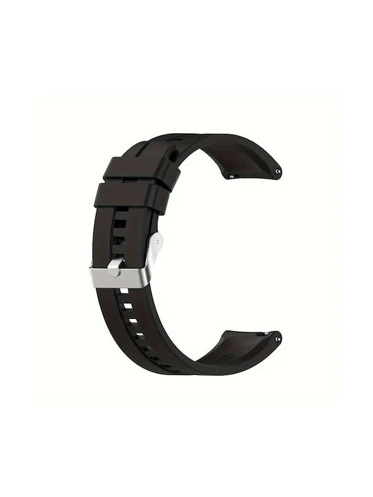 Rubber Strap Black 22mm