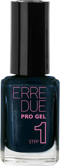 Erre Due Glossy Long Lasting Nail Polish Black 605 12ml