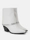 Ghete Dama cu Platforme pentru Femei cu Toc Alb X25-301-9224 Alb