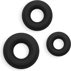 Renegade 3pc Fireman Rings Black Nstoys1183