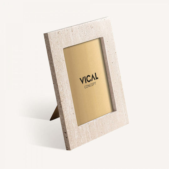 Vical Vical Stein Bilderrahmen mit Beigem Rahmen