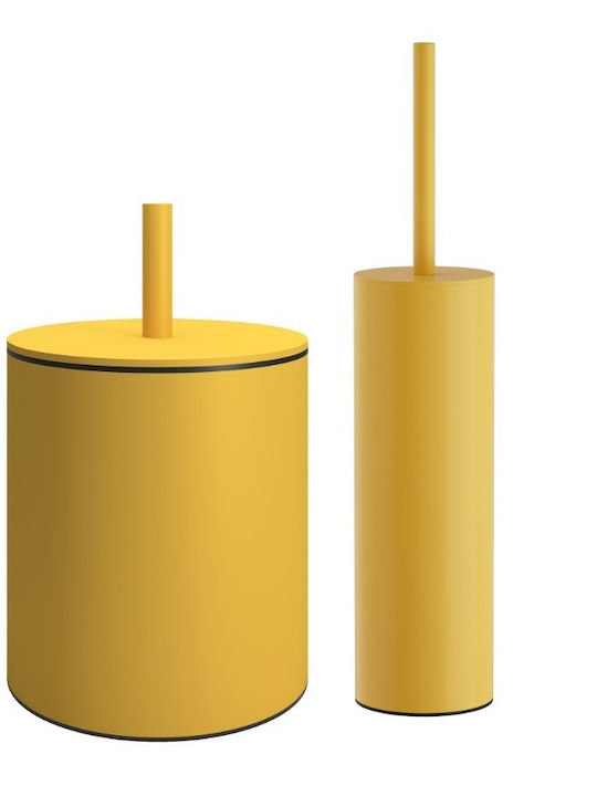 Pam & Co Inox Σετ Πιγκάλ και Καλαθάκι Μπάνιου 5lt Κίτρινο