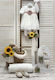 Carousel Sunflower Baptism Set with Flowers Theme