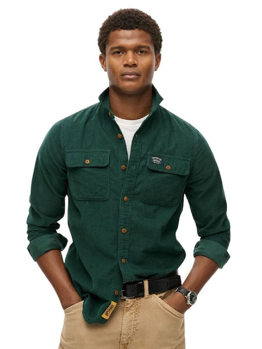 Superdry Ovin Trailsman Μακρυμάνικο Κοτλέ Πουκά...