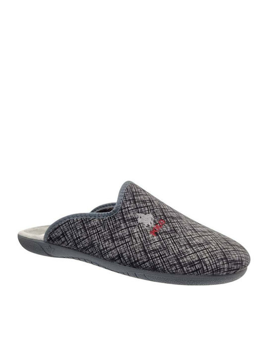 Adam's Shoes Зимни мъжки чехли Сив