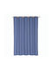 Nef-Nef Homeware Shower Κουρτίνα Μπάνιου Υφασμάτινη με Τρουκς 180x200cm Blue