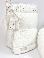 Velvet White Stars Πάντα Κλασική Εσωτερική Black 30x210cm