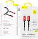 Blavec Braided la Cablu Lightning 20W Negru 3m