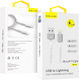 Blavec Braided USB-A to Lightning Cable White 0.5m