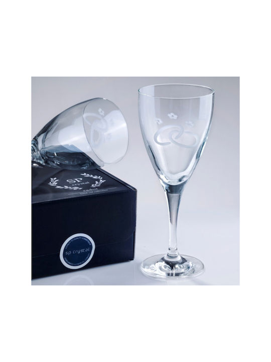 SP Tableware Set of Glasses for White Wine made of Crystal Stemmed 365ml 2pcs